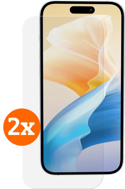 BlueBuilt Apple iPhone 16 Plus Screenprotector Glas Duo Pack