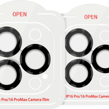 BlueBuilt Apple iPhone 16 Pro/16 Pro Max Camera Lens Protector Aluminium Duo Pack