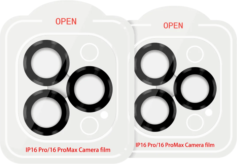 BlueBuilt Apple iPhone 16 Pro/16 Pro Max Camera Lens Protector Aluminium Duo Pack