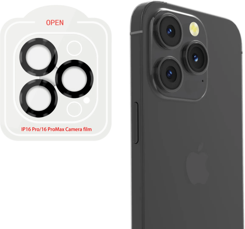BlueBuilt Apple iPhone 16 Pro/16 Pro Max Camera Lens Protector Aluminium