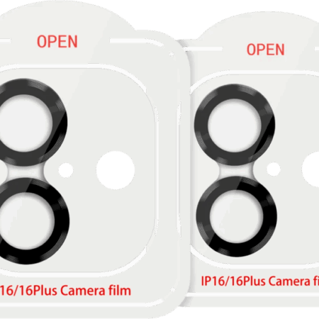 BlueBuilt Apple iPhone 16/16 Plus Camera Lens Protector Aluminium Duo Pack