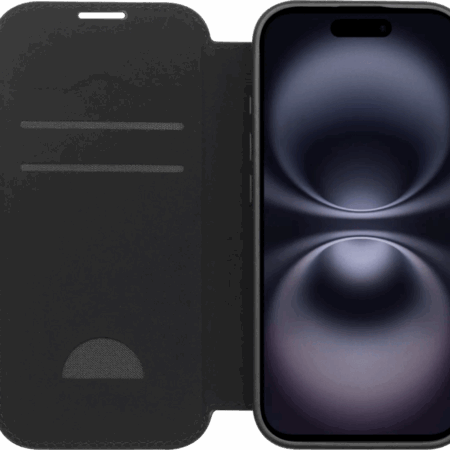 BlueBuilt Apple iPhone 17 Book Case Leer Zwart