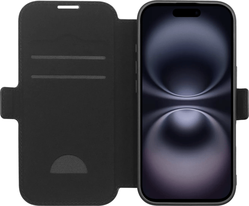 BlueBuilt Apple iPhone 17 Book Case Leer Zwart