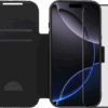BlueBuilt Apple iPhone 17 Pro Book Case Leer Zwart + BlueBuilt iPhone 17 Pro Screenprotector Glas