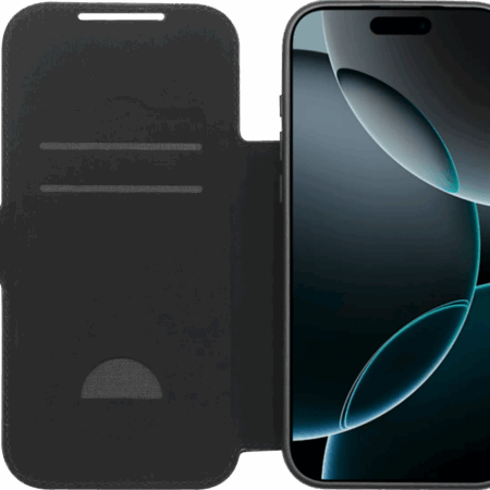 BlueBuilt Apple iPhone 17 Pro Max Book Case Leer Zwart