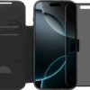 BlueBuilt Apple iPhone 17 Pro Max Book Case Leer Zwart + Privacy Screenprotector Duo Pack