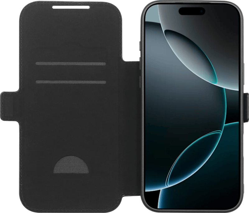 BlueBuilt Apple iPhone 17 Pro Max Book Case Leer Zwart