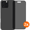 BlueBuilt Back Cover iPhone 16 Pro Max Transparant + Privacy Screenprotector Duo Pack