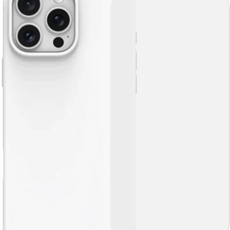 BlueBuilt Back Cover iPhone 16 Pro Max Wit + Screenprotector Glas