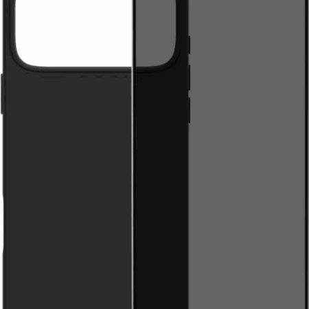 BlueBuilt Back Cover iPhone 17 Pro Max Zwart + BlueBuilt iPhone 17 Pro Max Privacy Screenprotector Glas