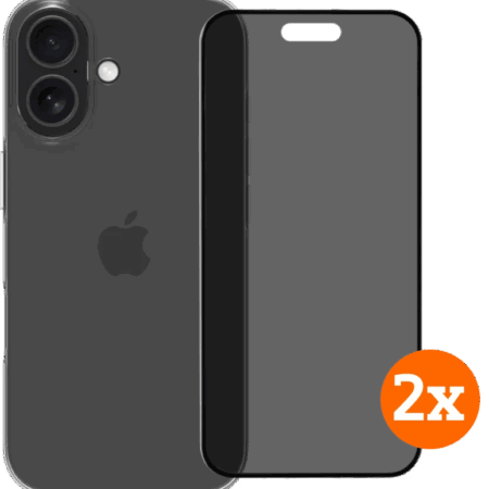 BlueBuilt Back Cover iPhone 17 Transparant + Privacy Filter Screenprotector Duo Pack