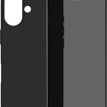 BlueBuilt Back Cover iPhone 17 Zwart + BlueBuilt iPhone 17 Privacy Screenprotector Glas