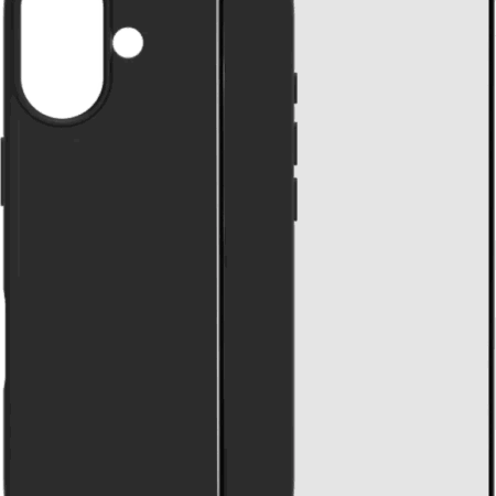 BlueBuilt Back Cover iPhone 17 Zwart + BlueBuilt iPhone 17 Screenprotector Glas