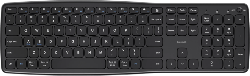 BlueBuilt Draadloos USB Toetsenbord QWERTY