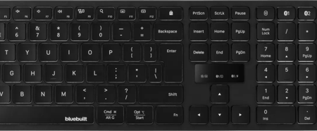 BlueBuilt Draadloze Bluetooth Toetsenbord en Muis Set QWERTY