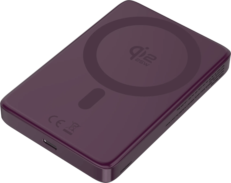 BlueBuilt Draadloze Powerbank met Qi2.2 en MagSafe 10.000 mAh met Snelladen 25 Watt Rood
