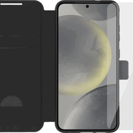 BlueBuilt Galaxy S25 Plus Book Case Zwart + Screenprotector Glas