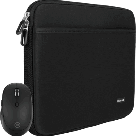 BlueBuilt Laptophoes 37 cm 15-16 inch M Zwart + Tradendum Muis