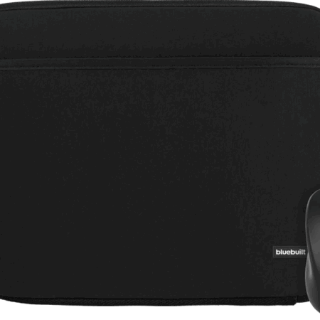 BlueBuilt Laptophoes breedte 32 cm 14 inch Zwart + Nexum Draadloze muis