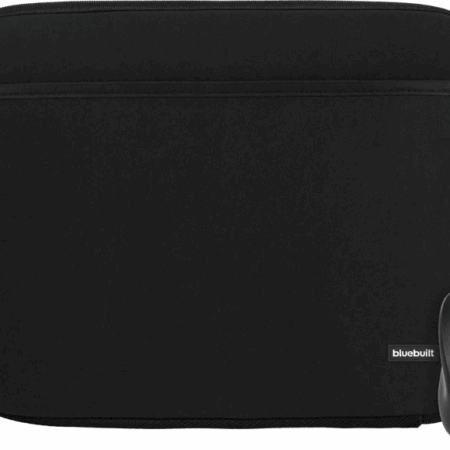 BlueBuilt Laptophoes breedte 36 cm 15 inch M Zwart + Nexum Draadloze muis