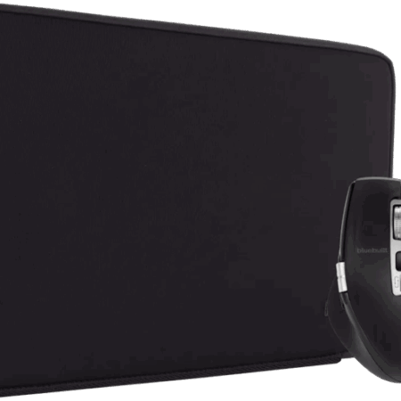 BlueBuilt Laptophoes voor Apple MacBook Pro 14 inch Zwart + BlueBuilt Maximus Draadloze Ergonomische Bluetooth Muis