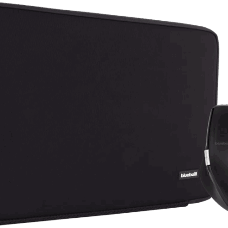 BlueBuilt Laptophoes voor Apple MacBook Pro 16 inch Zwart + BlueBuilt Maximus Draadloze Ergonomische Bluetooth Muis