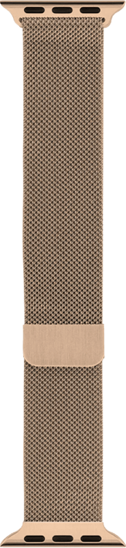 BlueBuilt Milanees Bandje Goud voor Apple Watch 40/41/42 mm