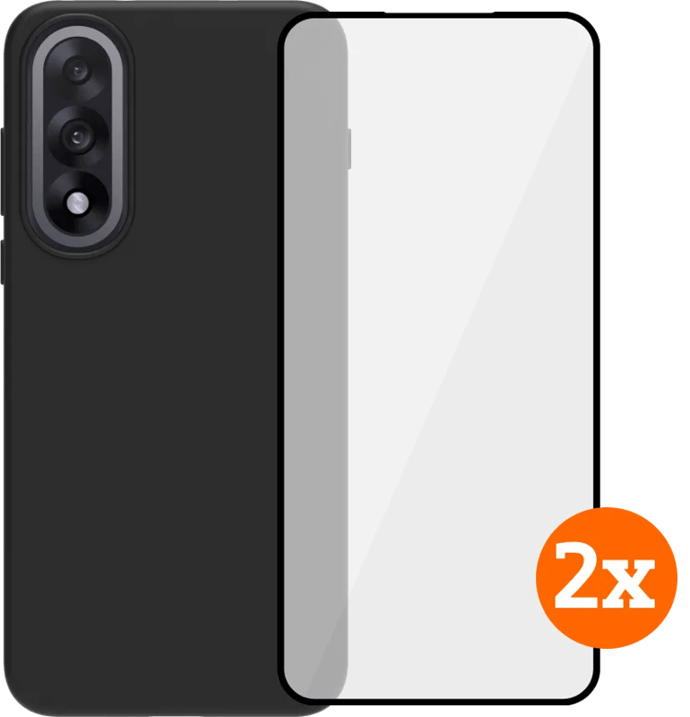 BlueBuilt OnePlus Nord 5 Back Cover Transparant + Screenprotector Glas Duo Pack
