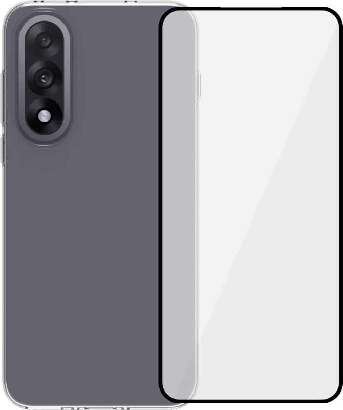 BlueBuilt OnePlus Nord 5 Back Cover Transparant + Screenprotector Glas