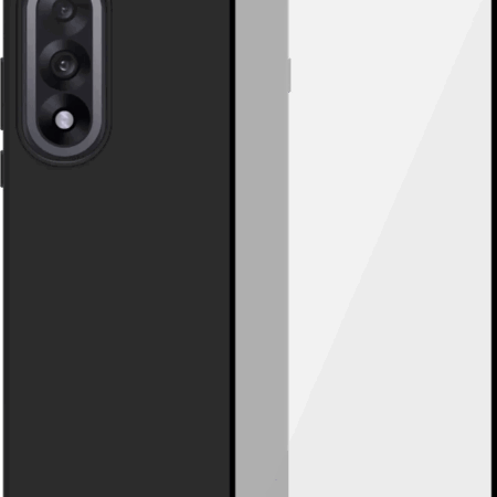 BlueBuilt OnePlus Nord 5 Back Cover Zwart + Screenprotector Glas