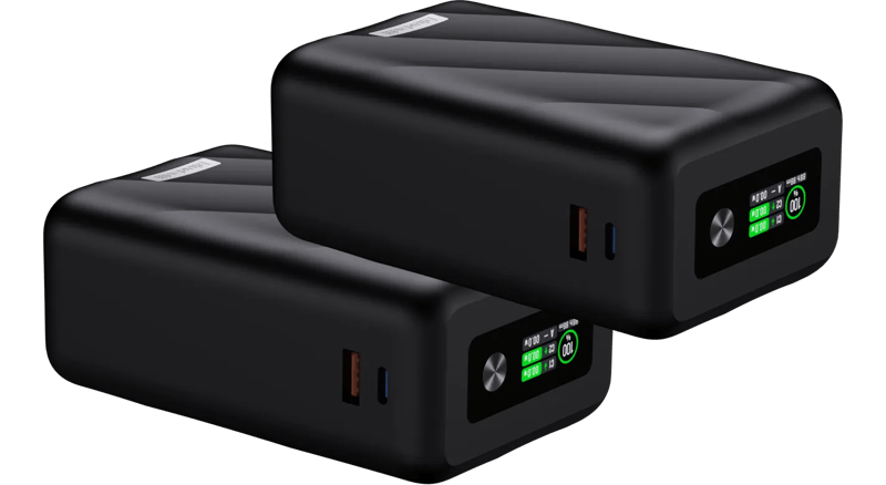 BlueBuilt Power Bank 27.000 mAh met Snelladen 140 Watt Duo Pack