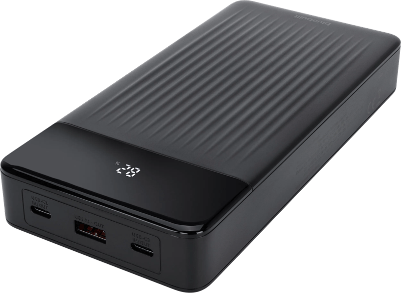 BlueBuilt Power Bank 27.000 mAh met Snelladen Zwart