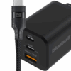 BlueBuilt Power Delivery Oplader 2 Usb C Poorten 65W + Usb C Kabel 1