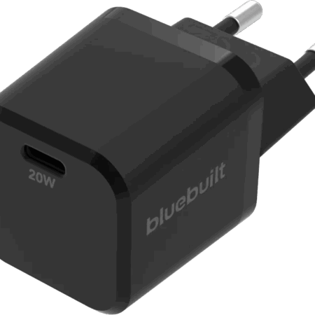 BlueBuilt Power Delivery Oplader met Usb C Poort 20W Zwart