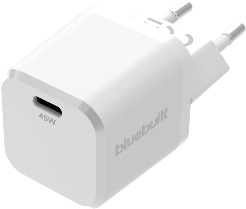 BlueBuilt Power Delivery Oplader met Usb C Poort 45W Wit