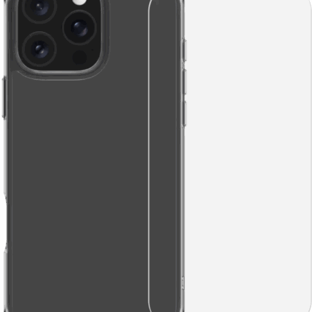BlueBuilt Protective Back Cover iPhone 16 Pro Max Transparant + Screenprotector Glas