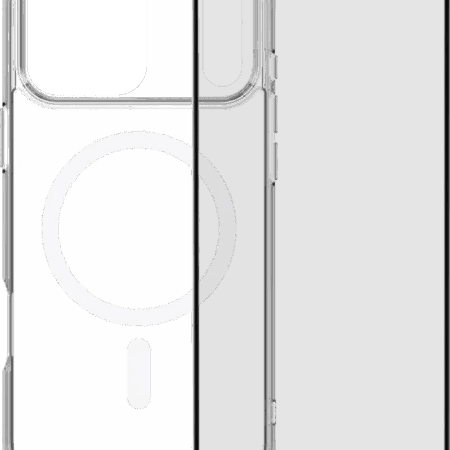 BlueBuilt Protective Back Cover met MagSafe iPhone 17 Pro Max Transparant + BlueBuilt iPhone 17 Pro Max Screenprotector Glas