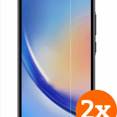 BlueBuilt Samsung Galaxy A55 Screenprotector Glas Duo Pack