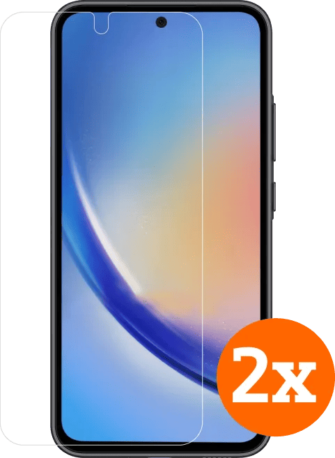 BlueBuilt Samsung Galaxy A55 Screenprotector Glas Duo Pack