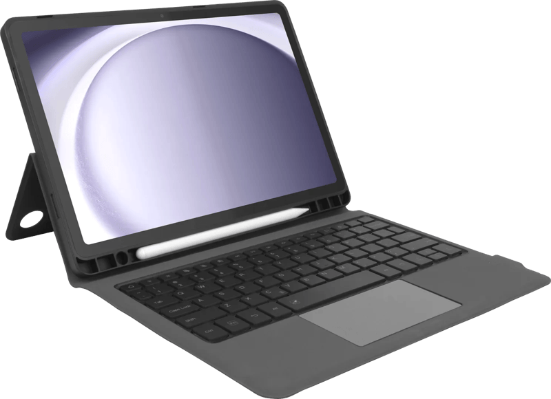 BlueBuilt Samsung Galaxy Tab A9 Plus Toetsenbord Hoes QWERTY Zwart