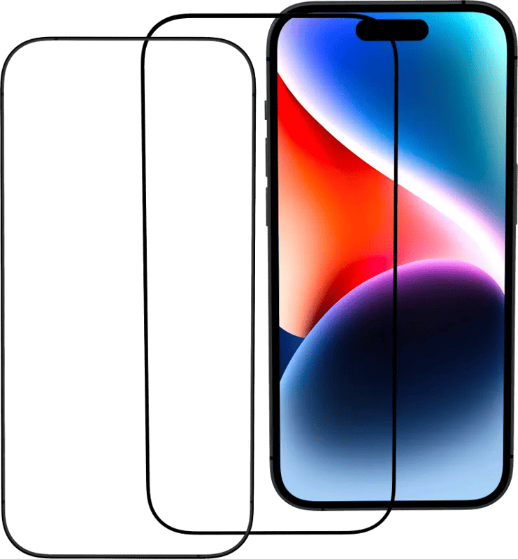 BlueBuilt iPhone 15 Plus Screenprotector Glas Duo Pack