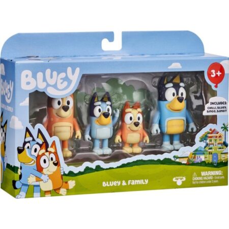 Bluey Familie Figurenset 4 Pack | Bluey