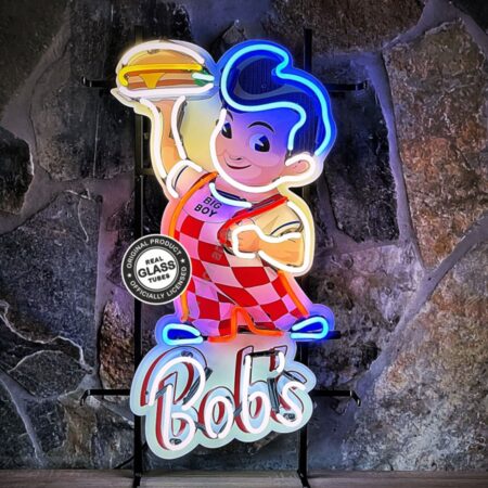 Bob's Big Boy Hamburger Neon Verlichting 50 x 85 cm - Multicolor | Big Boy