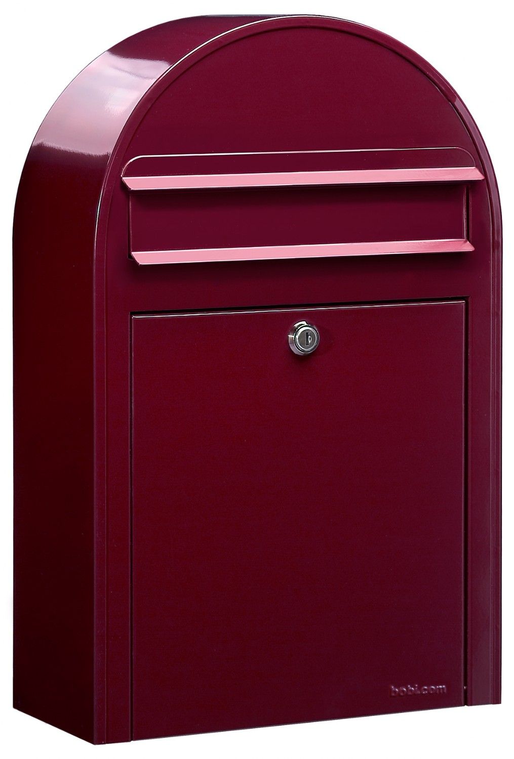 Bobi Classic S (slim) wandbrievenbus staal - bordeauxrood | Bobi