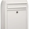Bobi Classic S (slim) wandbrievenbus staal- wit | Bobi