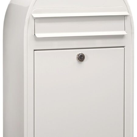 Bobi Classic S (slim) wandbrievenbus staal- wit | Bobi