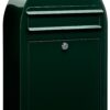Bobi Classic S (slim) wandbrievenbus staal - zwartgroen | Bobi