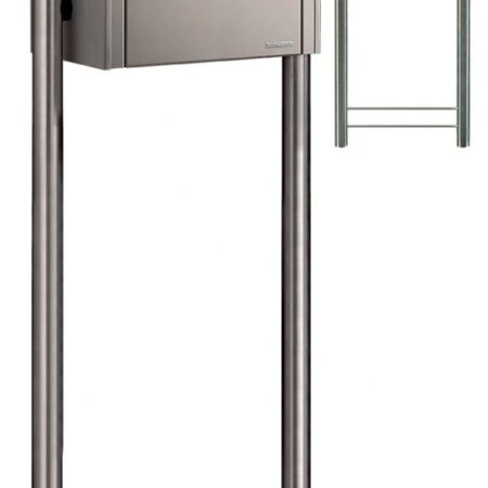 Bobi Classic brievenbus en Round statief - RVS | Bobi