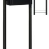 Bobi Classic brievenbus en Round statief staal - zwart | Bobi
