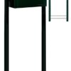 Bobi Classic brievenbus en Round statief staal - zwartgroen | Bobi